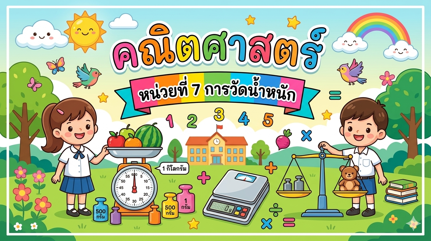 หน่วยการเรียนรู้ที่ 7 : การวัดน้ำหนัก