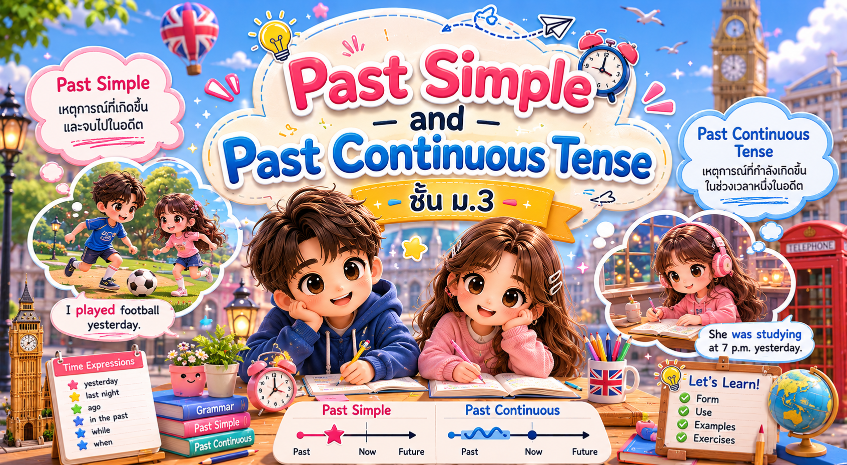 หน่วยการเรียนรู้ที่ 7 : Past simple and Past Continuous Tense