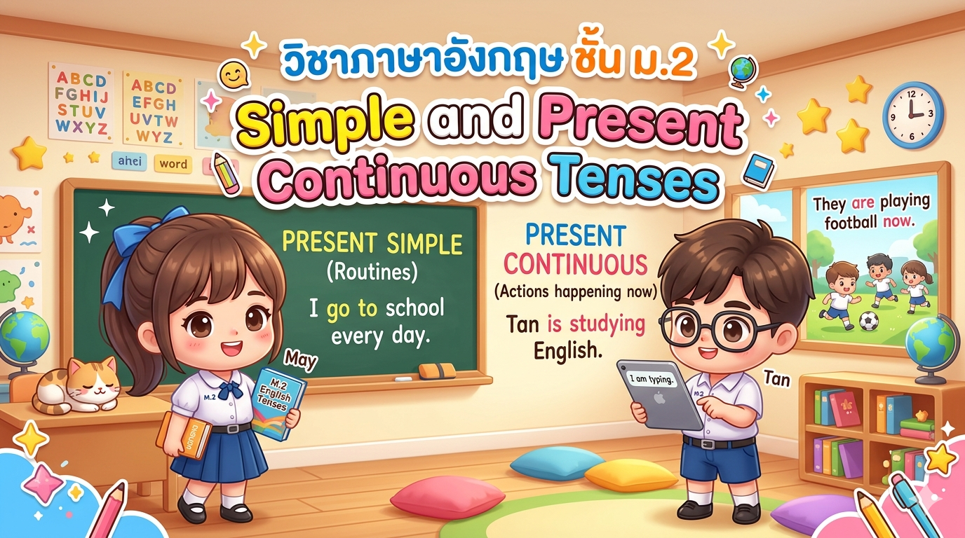 หน่วยการเรียนรู้ที่ 2 : Simple and present continuos tenses