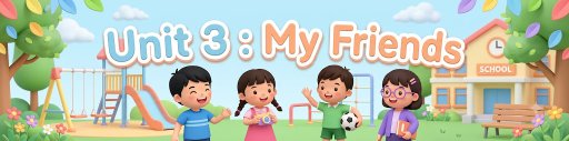 หน่วยการเรียนรู้ที่ 3 : My Friends