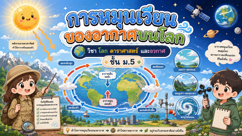 หน่วยการเรียนรู้ที่ 2 : การหมุนเวียนของอากาศบนโลก
