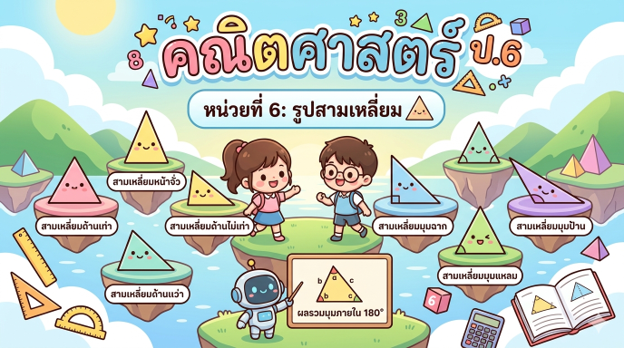 หน่วยการเรียนรู้ที่ 6 : รูปสามเหลี่ยม