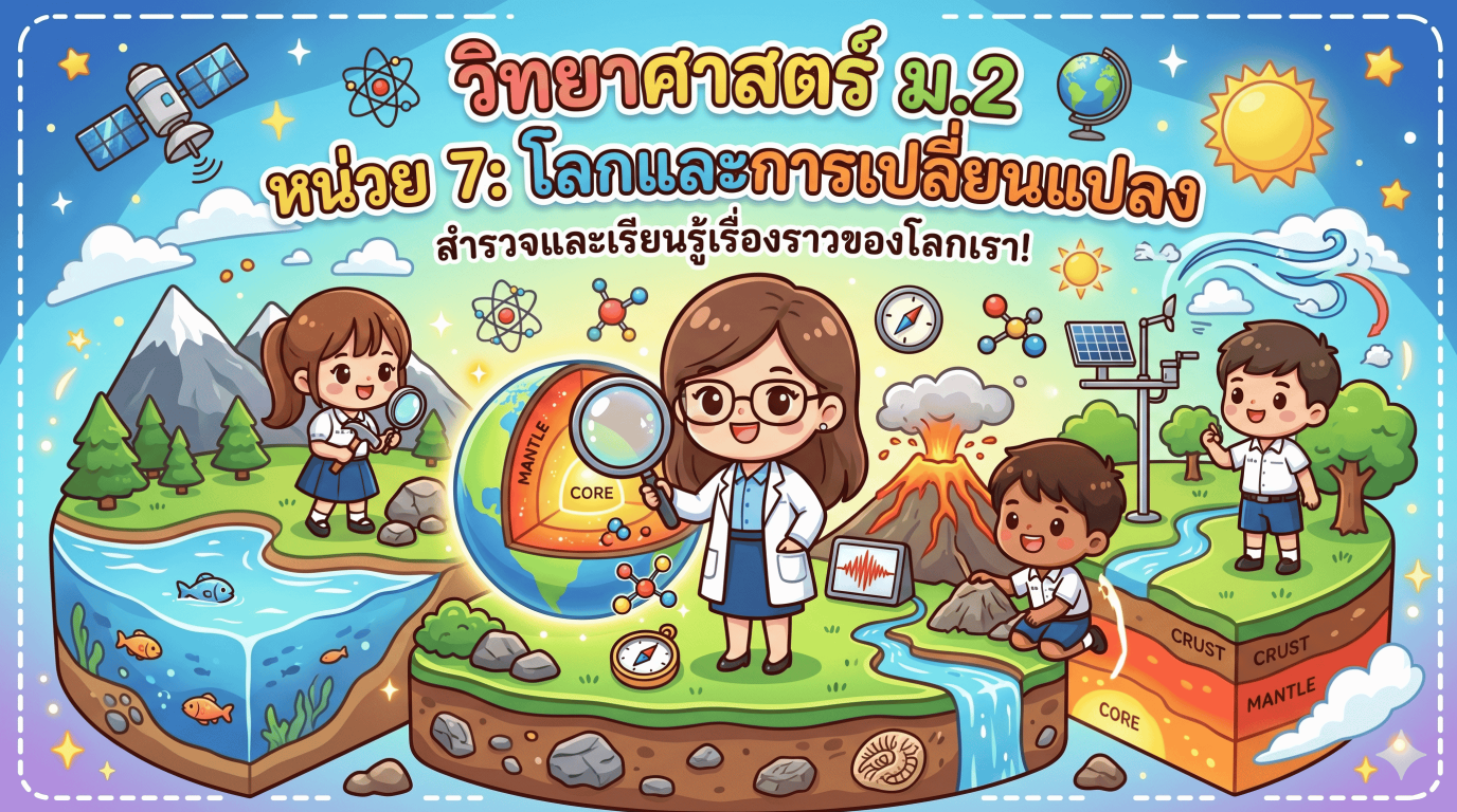หน่วยการเรียนรู้ที่ 7 : โลกและการเปลี่ยนแปลง