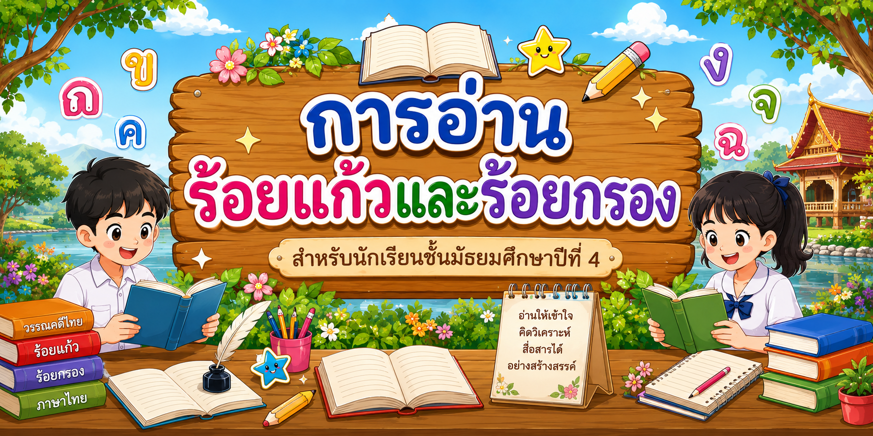 หน่วยการเรียนรู้ที่ 1 : การอ่านออกเสียงบทร้อยแก้วและบทร้อยกรอง