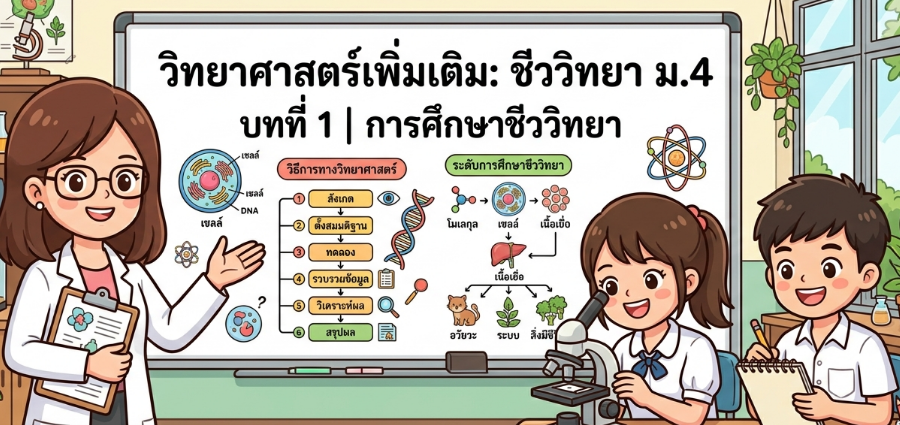 หน่วยการเรียนรู้ที่ 1 : การศึกษาชีววิทยา
